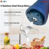 Premium Electric Meat Grinder Food Processor and 4 Titanium Blades, 12 Cup 2.2Qt Glass Strong Bowl for Vegetables Fruit Salad Onion Garlic Meat Ice 30
