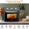 Air Fryer Toaster Oven - 5-In-1 Convection Oven,Air Fry, Roast, Toast, Broil & Bake Function - Air - gray