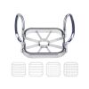 5 in 1 Multi-Functional Fruit Chopper Potato Slicer Stainless Steel Apple Corer Onion Slicer Vegetable Divider Cutter Kitchen Gadget Tool - stainless