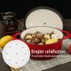 COOKWIN Enameled Cast Iron Dutch Oven with Self Basting Lid, Enamel Coated Cookware Pot 4.5QT - red