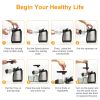 120V 150W 800ml Slow Juicer Masticating Juicer Machine Plastic 1000ml Pomace Cup Two-speed Mechanical Horizontal Electric Slow Juicer Masticating Juic