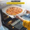 Party Dinner Steel Pizza Baking Plate Stone Baking Surface For Oven Cooking And Baking - Silver - 20" x 14.2" x 0.2"