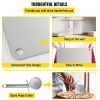 Party Dinner Steel Pizza Baking Plate Stone Baking Surface For Oven Cooking And Baking - Silver - 20" x 14.2" x 0.2"