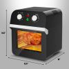 12.7QT 1600W Electric Rotisserie Dehydrator Convection Air Fryer Toaster Oven - Black