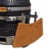 Kamado Barbecue Grill Smoker Ceramic 17.3" - Black