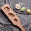 Wooden Moon Cake Mold Wagashi Snow Skin Mooncake Mold DIY Rice Cake Baking Mold 3D Sakura 10-30g - Default