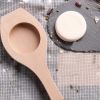 Round Flat Steamed Bun Mold Wooden Mooncake Mold Pastry Rice Cake Bridal Cake Baking Mold 50g - Default