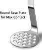 Kitchen Utensils Potato Masher For Potato Ricer Baby Food Best Kitchen Tools Stainless Steel Dishwasher Safe (Round) - Round