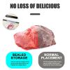 Vacuum Sealer Machine Automatic Air Sealing System 65KPA For Food Meal +10 Bags - White