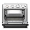 WEESTA Air Fryer Toaster Oven 24 Quart - 7-In-1,with Air Fry, Roast, Toast, Broil & Bake Function - Silver
