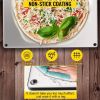Party Dinner Steel Pizza Baking Plate Stone Baking Surface For Oven Cooking And Baking - Silver - 16" x 14" x 0.2"