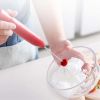 Household Hand Held Electric Coffee Cream Whisk - RED