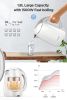 KOIOS 1.8L 304 Stainless Steel Hot Water Boiler, Cool Touch Anti-Scald Double Wall Electric Tea Kettle - White