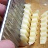 Stainless Steel Potato Chip Dough Vegetable Crinkle Wavy Cutter Slicer Fruits Food Cutterly - random - 1