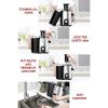 [ Unique Version] VACASSO Juicer with Utility Patent  400W Juicer Machines Wide Mouth Fruits & Vegetables Centrifugal Juice Extractor - Black+Silver