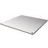 Party Dinner Steel Pizza Baking Plate Stone Baking Surface For Oven Cooking And Baking - Silver - 14" x 14" x 0.4"