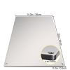 Party Dinner Steel Pizza Baking Plate Stone Baking Surface For Oven Cooking And Baking - Silver - 20" x 14.2" x 0.2"