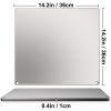 Party Dinner Steel Pizza Baking Plate Stone Baking Surface For Oven Cooking And Baking - Silver - 14" x 14" x 0.4"