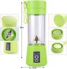 Portable 6 Blender; Personal Size Blender Juicer Cup; Smoothies and Shakes Blender; Handheld Fruit Machine; Blender Mixer Home - green