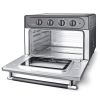 Oven Combo, WEESTA 7-in-1 Convection Oven Countertop, 24QT Large Air Fryer with Accessories & E-Recipes - Grey