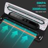 Vacuum Sealer Machine Automatic Air Sealing System 65KPA For Food Meal +10 Bags - White