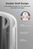 AZEUS 1500W Electric Kettle, BPA Free Double Wall Water Kettle with 304 Stainless Steel, 1.8L Large Capacity - White