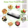 KOIOS Vacuum Sealer Machine, 85Kpa Automatic Food Sealer for Food Savers with Cutter, Pulse Function, Dry & Moist Modes, Compact Design - Black
