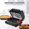 Indoor Grill 8-in-1 with Air Fryer Roast Bake Dehydrate Broil, with Extra Large Capacity - Default