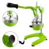 Commercial Grade Citrus Juicer Professional Hand Press Manual Fruit Juicer Orange Juice Squeezer for Lemon Lime Pomegranate (Orange Cast Iron/Stainles