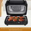 Indoor Grill 8-in-1 with Air Fryer Roast Bake Dehydrate Broil, with Extra Large Capacity - Default