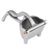 Manual Citrus Juicer Heavy Duty Juice Metal Aluminum Alloy Squeezer  - Silver - Squeeze Juicer