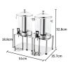 8L New Stainless Home/Commercial Restaurant Beverage Drink Dispenser w/Faucet - 16L