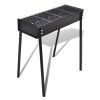 BBQ Stand Charcoal Barbecue Square 30" x 11" - Black