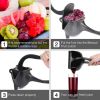 Manual Citrus Juicer Heavy Duty Juice Metal Aluminum Alloy Squeezer  - Black - Squeeze Juicer