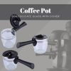 Coffee Pot Borosilicate Glass with Cover, Glass Coffee Maker Espresso Machines Accessories or Spare Parts - black