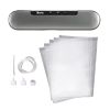 Zokop V69 Portable Food Vacuum Sealer Machine for Food Saver Storage with Magnets and 10 Bags Silver Gray YF - Silver Gray