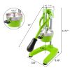 Commercial Grade Citrus Juicer Professional Hand Press Manual Fruit Juicer Orange Juice Squeezer for Lemon Lime Pomegranate (Orange Cast Iron/Stainles