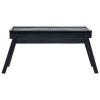 Portable Camping BBQ Grill Steel 23.6"x8.9"x13" - Black