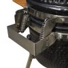 Kamado Barbecue Grill Smoker Ceramic 29.9" - Black