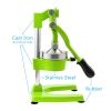 Commercial Grade Citrus Juicer Professional Hand Press Manual Fruit Juicer Orange Juice Squeezer for Lemon Lime Pomegranate (Orange Cast Iron/Stainles