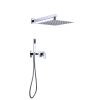 Trustmade 10 Inches Shower System Bathroom Luxury Rain Mixer Shower Combo Set Wall Mounted Rainfall Shower Head System, Rough-in Valve Body and Trim I