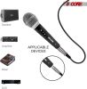 5 Core Premium Vocal Dynamic Cardioid Handheld Microphone Unidirectional Mic with 12ft Detachable XLR Cable to Â¼ inch Audio Jack;  Mic Clip;  and On/