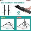 5 Core Music Stand for Sheet Music Folding Portable Stands Light Weight Book Clip Holder Music Accessories and Travel Carry Bag MUS FLD - BLACK
