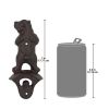 Bar Gift Family Party Gift Elegant And Refined Design Cast Iron Bottle Opener - As pic show - Growling Grizzly