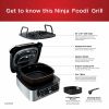 Ninja AG301 Foodi 5-in-1 Indoor Grill with Air Fry, Roast, Bake & Dehydrate, Black/Silver - Indoor Grill