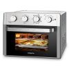 WEESTA Air Fryer Toaster Oven 24 Quart - 7-In-1,with Air Fry, Roast, Toast, Broil & Bake Function - Silver