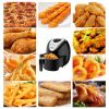 5.6QT Capacity Air Fryer XL W/ LCD Screen and Non-Stick Coating 1800W - Black