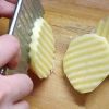 Stainless Steel Potato Chip Dough Vegetable Crinkle Wavy Cutter Slicer Fruits Food Cutterly - random - 1