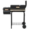 Classic Charcoal BBQ Offset Smoker - Black