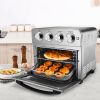Toaster Oven Air Fryer Combo, Countertop Convection Oven ,4 Accessories & Recipes,Stainless Steel - Silver